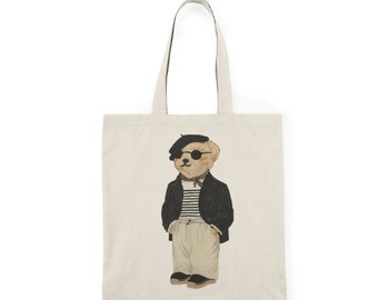 Vintage Polo Ralph Lauren Bear Graphic Natural Tote Bag - Etsy