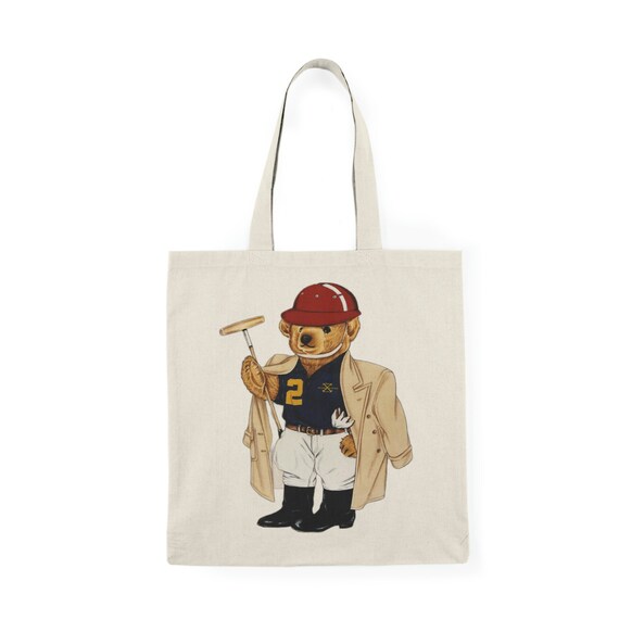 Polo Ralph Lauren Canvas Polo Bear Tote Bag