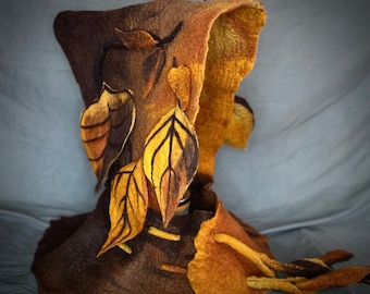 Autumn Leaf Hood, Autumn Elf Cosplay, Fairy Hood