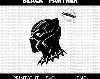 BLACK PANTHER MASK | T'Challa the King of Wakanda | Marvel Avengers Superhero | Quality png svg dxf | Cricut | Silhouette | Digital Download