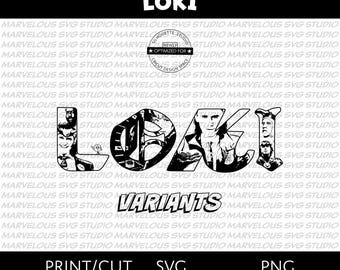 LOKI VARIANTS | Sylvie Laufeydottir | Marvel Avengers Superhero | Quality Print & Cut | png svg dxf | Cricut | Silhouette | Digital Download