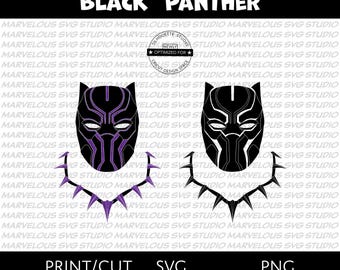 Black Panther MASK | NECKLACE | T'Challa | King | Wakanda | Marvel Avengers Superhero | png svg dxf | Cricut | Silhouette | Digital Download