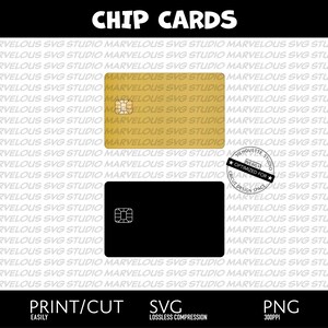 Simple CHIP CARDS | Credit Cards | Payment Cards | Plastic Cards | Quality Print & Cut | png svg dxf | Cricut | Silhouette |Digital Download