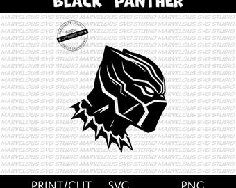 BLACK PANTHER MASK | T'Challa the King of Wakanda | Marvel Avengers Superhero | Quality png svg dxf | Cricut | Silhouette | Digital Download