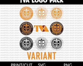 TVA LOGO BUNDLE | Time Variance Authority | Loki | Variant | Symbol | Quality Print & Cut | png, svg, dxf | Cricut | Silhouette | Download