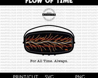 TVA Time Flow Screen | Time Variance Authority | Branching Timelines | Pruning | Loki | Print & Cut | png, svg, dxf | Cricut | Silhouette