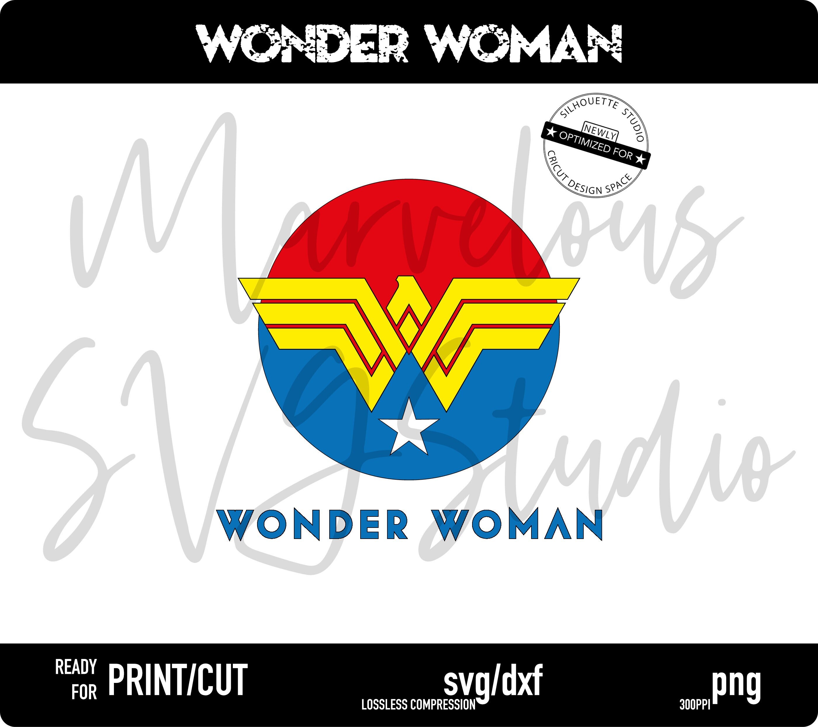 WONDER WOMAN Logo Princess Diana DC Comics Superhero Symbol Print Png ...