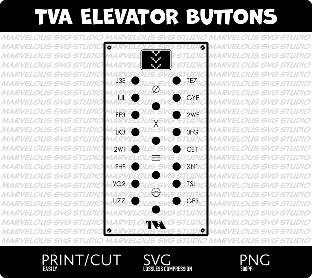 TVA ELEVATOR BUTTONS | Floor Names | Panel | Pictograms | Loki ...