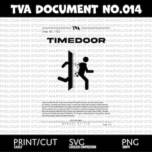 TIDSDÖRR | TVA-DOKUMENT | Tidsvariansauktoritet | Manual | Piktogram | Loki | Kvalitetsutskrift och klippning | png svg dxf | Cricut | Silhuett