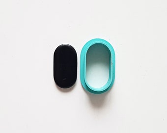 Pill polymer clay cutters, 3d printed capsule clay earrings cutter, skinny oval clay cutter set
