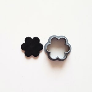 6 petal flower polymer clay cutters, 3d printed daisy clay earring cutter, floral clay cutter set