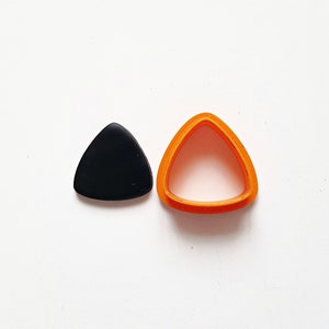 Puffy triangle polymer clay cutters, 3d printed rounded triangle clay earrings cutter, geometric clay cutter set