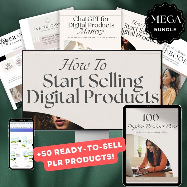 Sell On Etsy, Etsy Shop Kit, PLR Digital Products Bestsellers, Passive Income, Course Creator, PLR Canva Templates, Resell Done for You