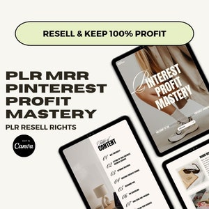 Pinterest Guide PLR Pinterest Marketing plr, Pinterest Passive Income guide PLR, Make Money on Pinterest, Done for you Lead Magnet PLR Ebook image 1