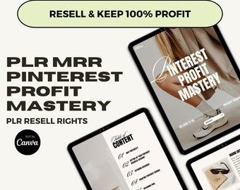 Pinterest Guide PLR Pinterest Marketing plr, Pinterest Passive Income guide PLR, Make Money on Pinterest, Done for you Lead Magnet PLR Ebook