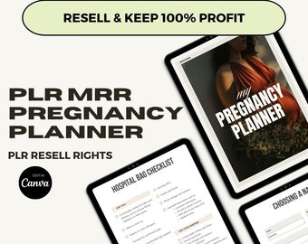 PLR Pregnancy Planner, PLR Pregnancy Journal, Pregnancy Milestones, Pregnancy Checklists, Baby Checklist, MRR Pregnancy Bundle for Resell