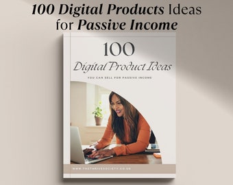 100 Digital Product Ideas | Small Business | Make Money Online | Selling on Etsy | Etsy Sellers Guide | Digital Products Best Seller