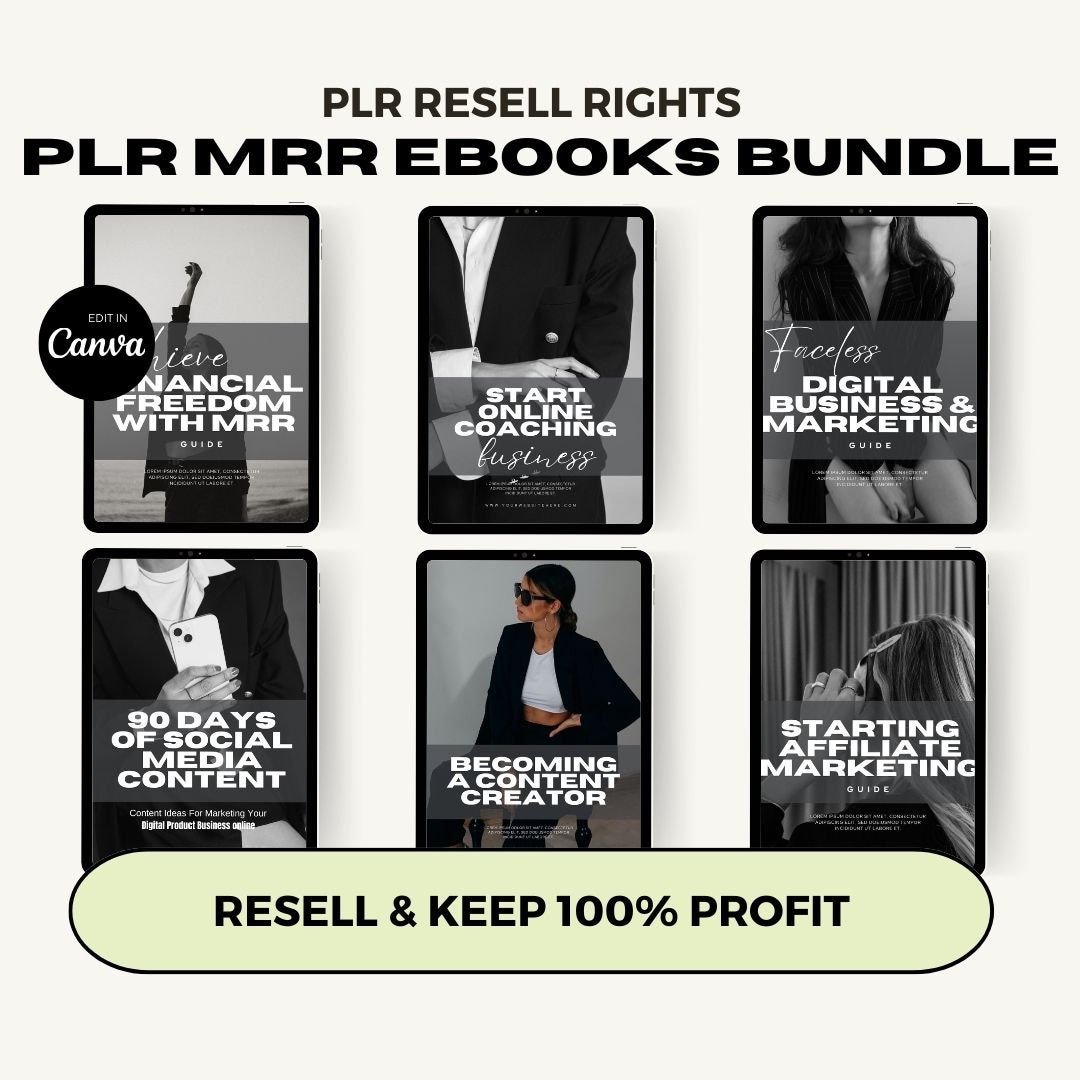 Plr Done for You Lead Magnet for Resale, Plr Digital Products, Dfy ...