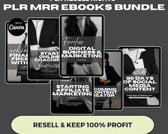 Plr eBooks Bundle to Resell, Done For You Plr Canva Template, Digital Bestsellers, Mrr Private Label Rights, How to Sell on Etsy, Resale