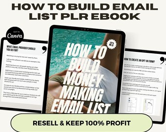 Modelli di email marketing Plr, Ebook di email marketing PLR per la rivendita, Guida ai diritti del marchio privato, Ebook Done For You, Magnete principale DFY, Rivendita