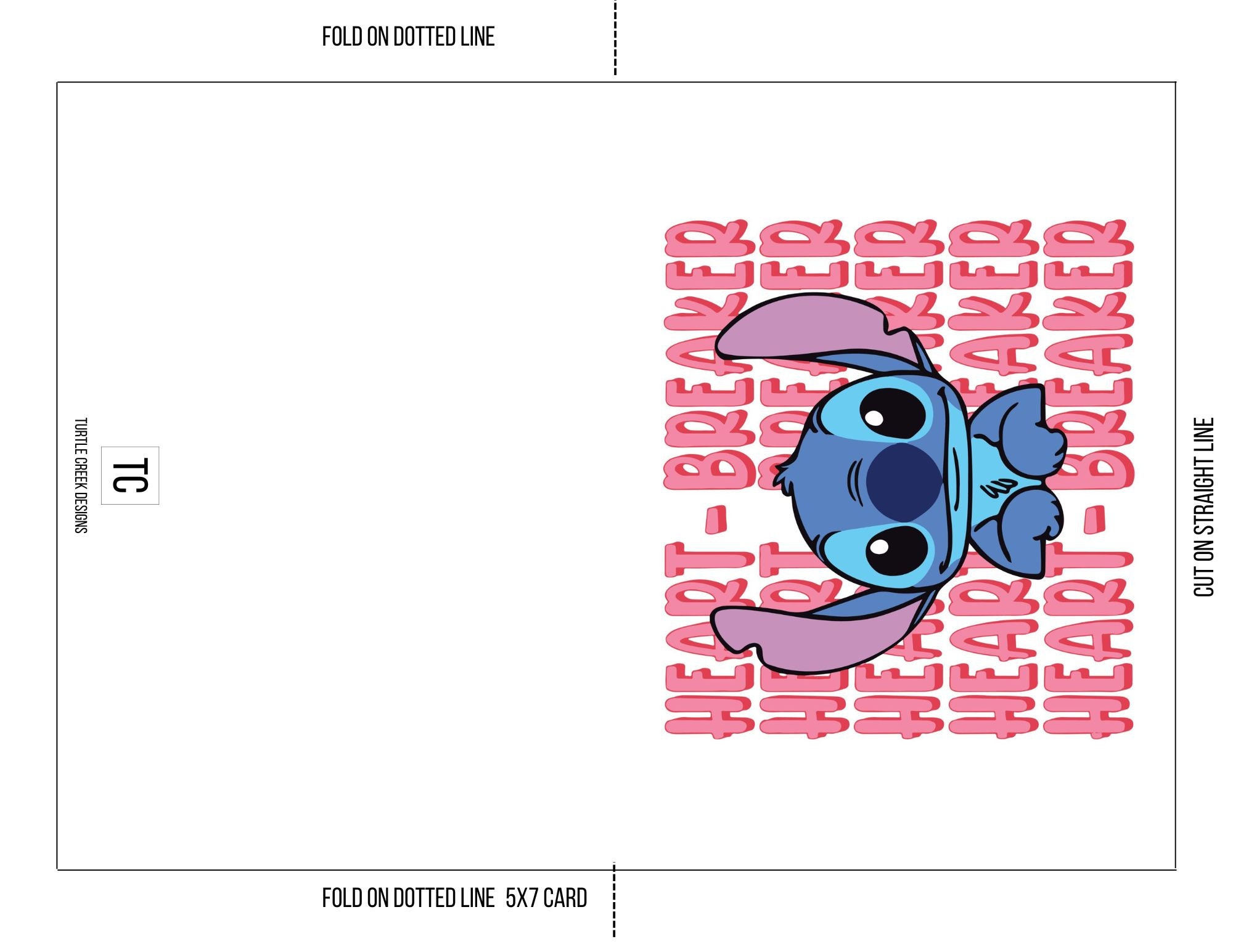 Stitch Valentine Card Greeting - Il Fullxfull.5656916899 Etdk 