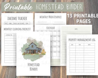 printable homestead binder pages homestead downloadable binder pages