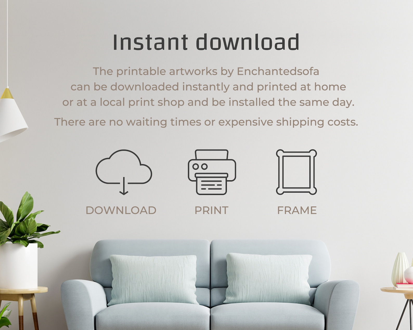 Tropical Floral Printable Wall Art Office Tropical Decor Watercolor