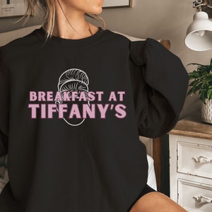 Breakfast At Tiffany&#39;s Sweatshirt Audrey Hepburn Merch Vintage Movie Sweatshirt Classic movie Merch Gift for her