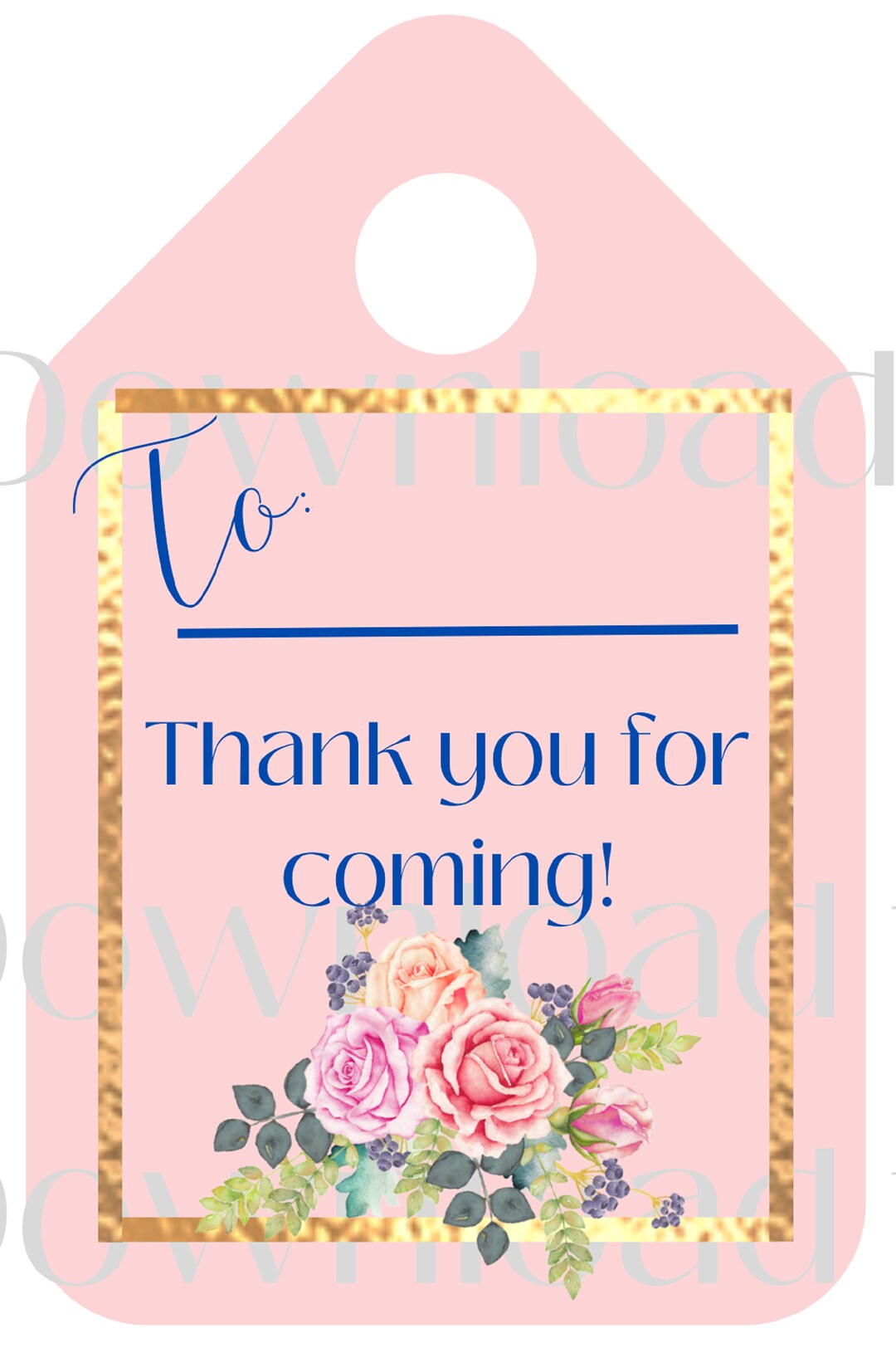 Bridal Shower Favor Tags Printable INSTANT DIGITAL DOWNLOAD - Etsy