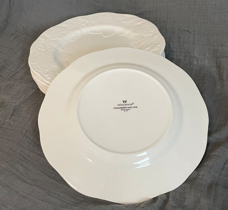 Wedgwood Strawberry and Vine Bone China Salad Plates Etsy