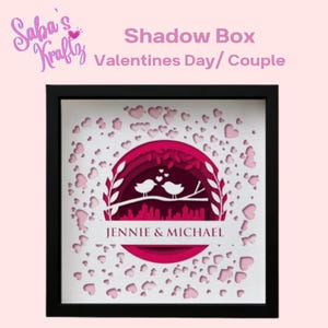 Shadow Box for Couple, Wedding gift, Wedding, love, friendship.
