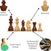 Stonkraft 4\" King Height - Tournament Chess Pieces  With Two Extra Queens Chessmen Staunton Coins Ideal Professional Players Strategy War Games Board Game