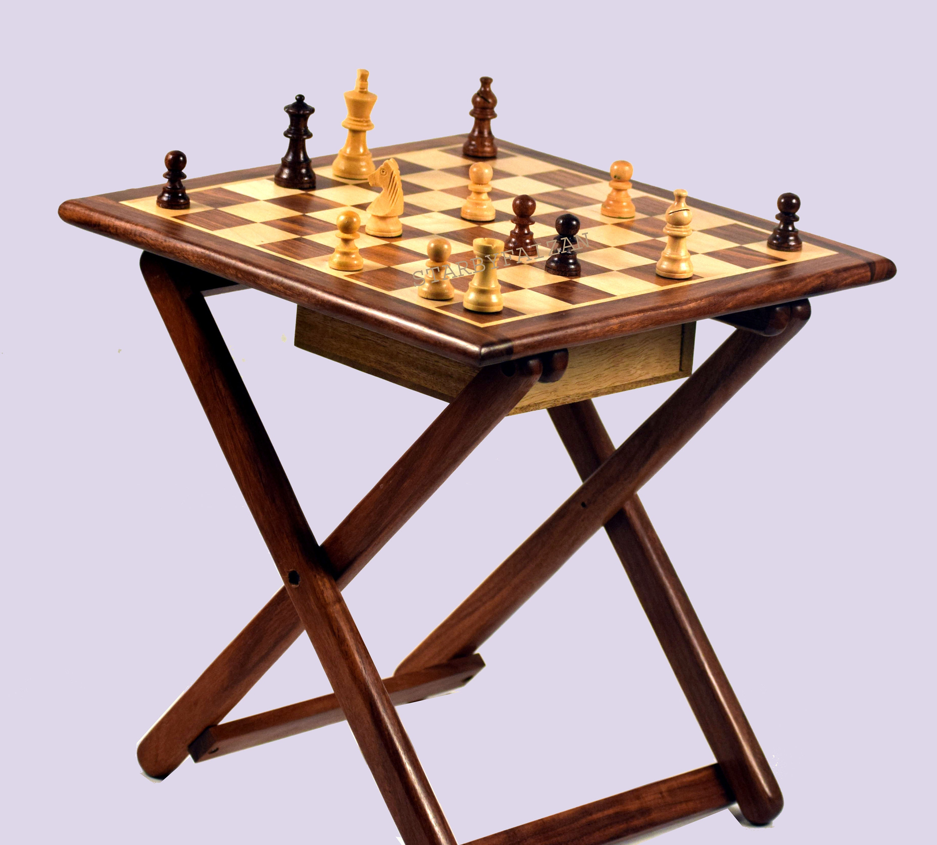 チェス盤付きラウンドテーブル Round chess table - Etsy 日本