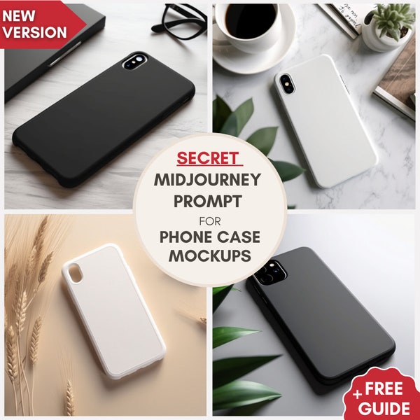 Phone Case Mockup Midjourney Prompt, Midjourney Art, Commercial Use, Free Guide, Best Midjourney Prompts, Phone Case Mockup Prompt, AI