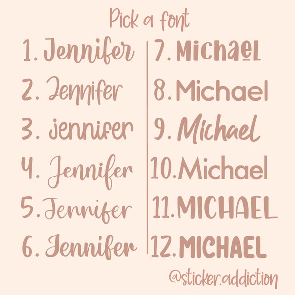 Custom Name Sticker Dishwasher Safe Etsy