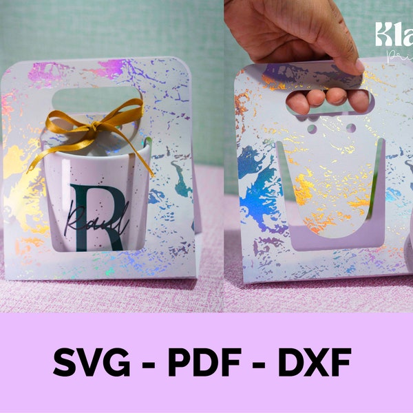 Form für Box auf Tassen 11oz, Tassenbox, Box für Tassen, SVG PDF DXF