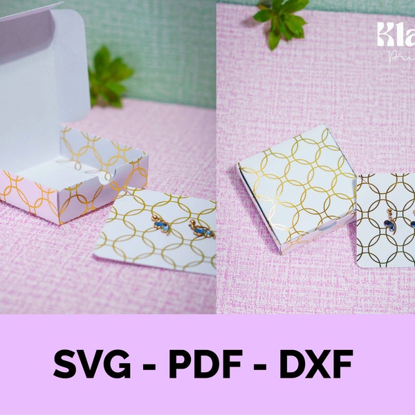 Jewelry box mold, Cutting file, Jewelry box, Jewelry box, SVG PDF DXF