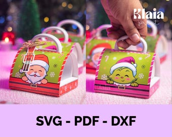 Christmas Mug Box, Mug Box, Box, Christmas Box, Box Mug, SVG, DXF, PDF, Cut File