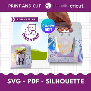 Szablon pudełka na kubek 11 uncji CANVA, Canva DRAG & DROP, szablon opakowania na pudełko, szablon kubka kubek, szablon canva