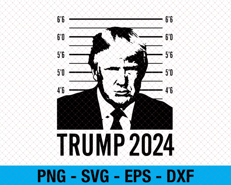 Trump Mugshot 2024 Presidente PNG SVG Diseño para Cricut Etsy México