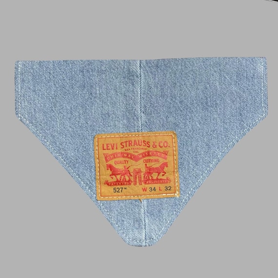 Handmade Levi's Denim Dog Bandana – Upcycled, Sustainable, Eco-Friendly & Durable