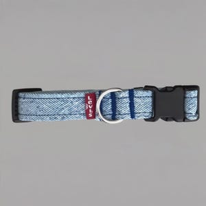 Handmade Levi's Denim Dog Collar | Upcycled, Sustainable & Eco-Friendly Adjustable Pet Collar