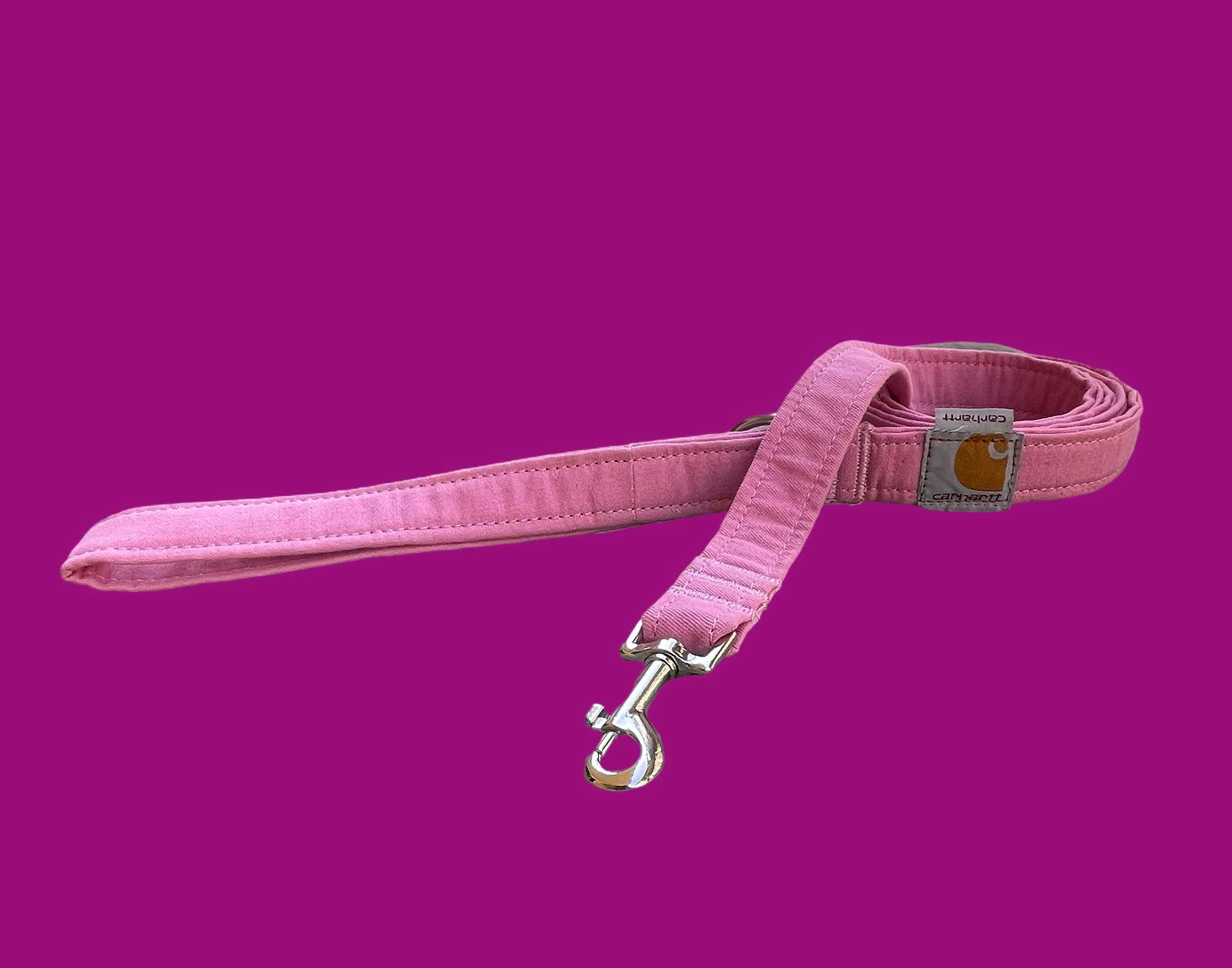 Handgefertigte Upcycled Carhartt Denim Hundeleine - Nachhaltige,  langlebige, Umweltfreundliche Haustier Accessoire - Pink - Etsy.de