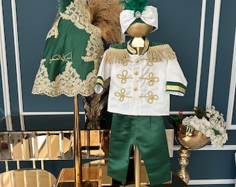 Nouveau déguisement de prince, cadeau de premier anniversaire, soirée costumée pour enfants, déguisement pour garçon, tenue pour garçon, déguisement vert
