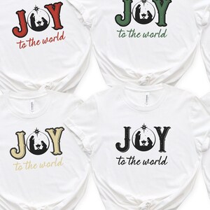 Custom Family Christmas Sweatshirt, Joy to the World Christmas shirt,  Christian Christmas Sweatshirt, Unisex Shirt, Cute Christmas Gift