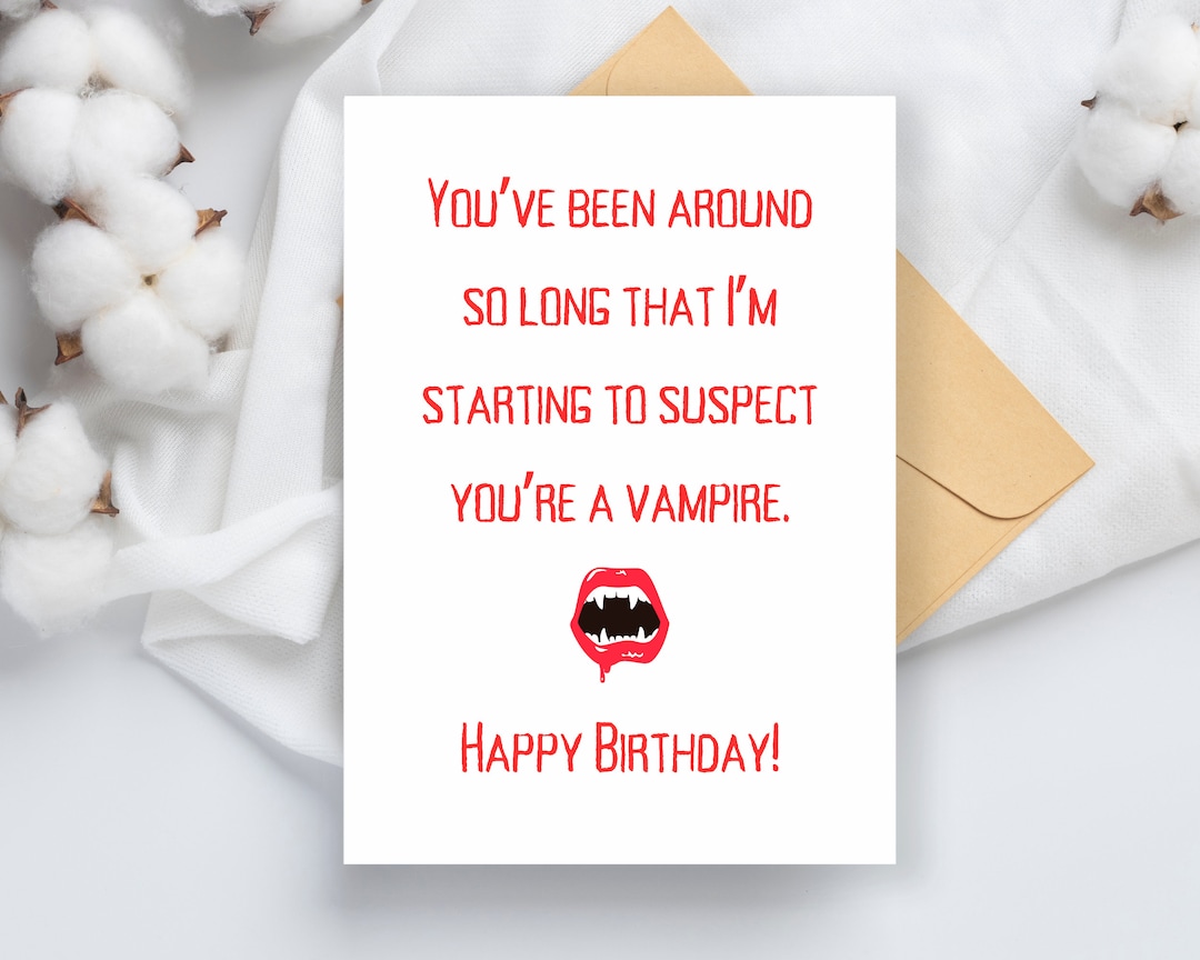Funny Printable Birthday Card | Sarcastic Happy Birthday Greeting for ...