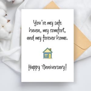 Printable Anniversary Card for Husband, Wife, Boyfriend, Girlfriend, for him for her | Romantic Anniversary Card