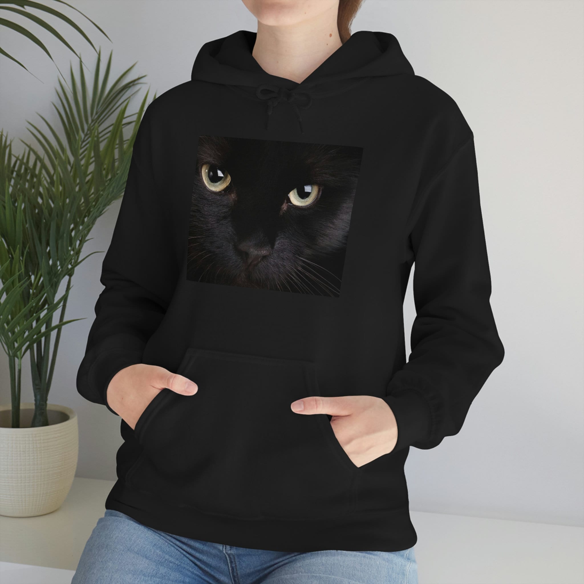 Black Cat Hoodie - Etsy