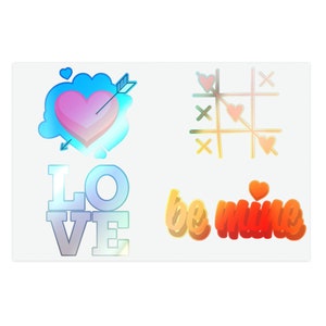 Valentinstags Sticker Blätter