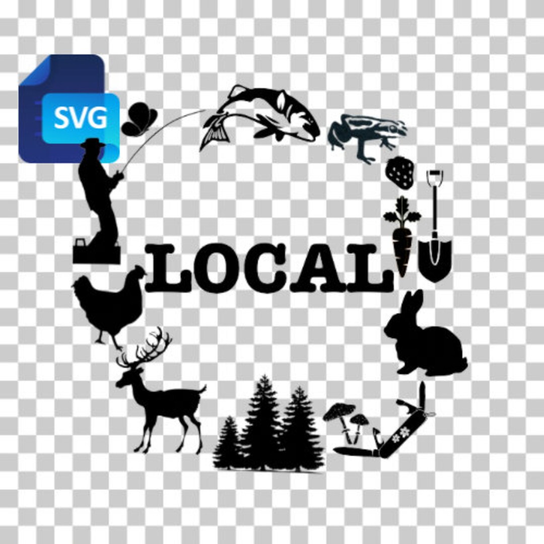 Buy Local SVG File, Vector Vinyl Cutouts Laser Engraving Cricut Cut ...